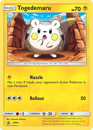 Togedemaru - SM44  - Holofoil SM Promos - Promo