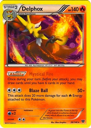 Delphox - 26/146 (Cosmos Holo)/146  - Holofoil Blister Exclusives - Promo