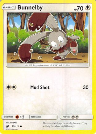 Bunnelby 087  SM  Crimson Invasion - Common