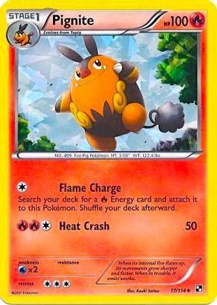 Pignite (Cracked Ice Holo) 017/114  - Holofoil Miscellaneous Cards & Products - Promo