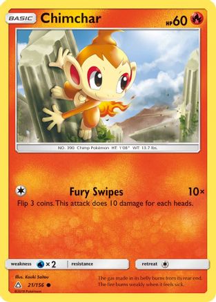 Chimchar (21)  SM  Ultra Prism - Common