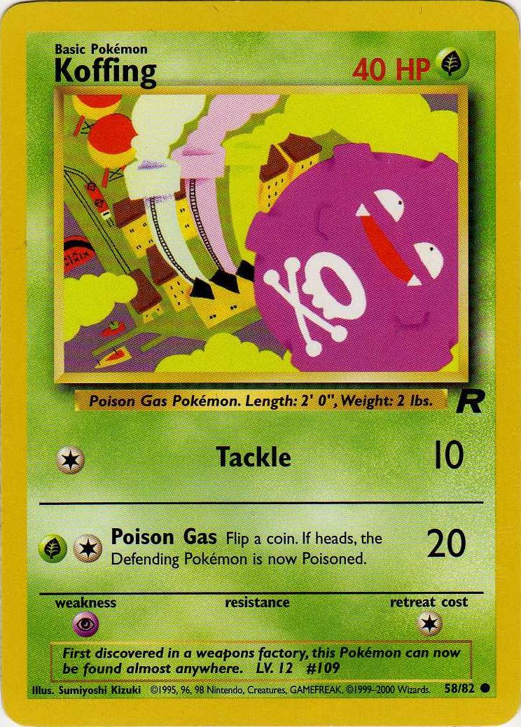 Koffing 058  - Unlimited Team Rocket - Common