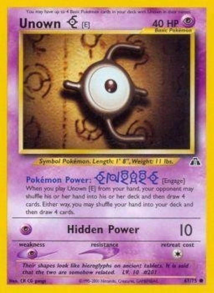 Unown [E] 067  - Unlimited Neo Discovery - Common