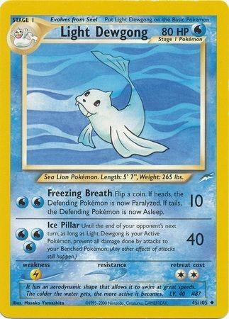Light Dewgong 045  - Unlimited Neo Destiny - Uncommon