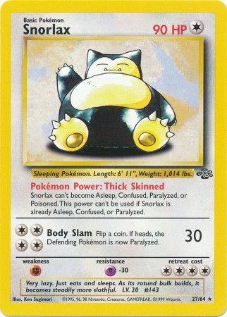 Snorlax (27) (27) 027  - Unlimited Jungle - Rare