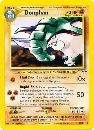 Donphan 021  - Unlimited Neo Genesis - Rare