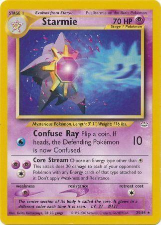 Starmie 025  - Unlimited Neo Revelation - Rare