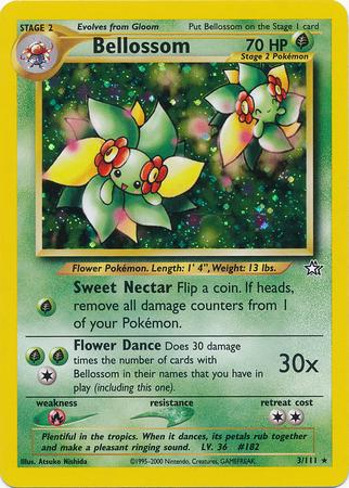 Bellossom 003  - Unlimited Holofoil Neo Genesis - Holo Rare