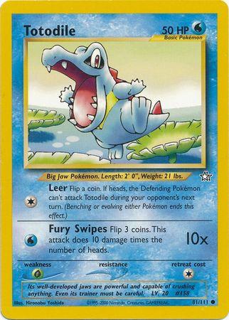 Totodile (81) (81) 081  - Unlimited Neo Genesis - Common