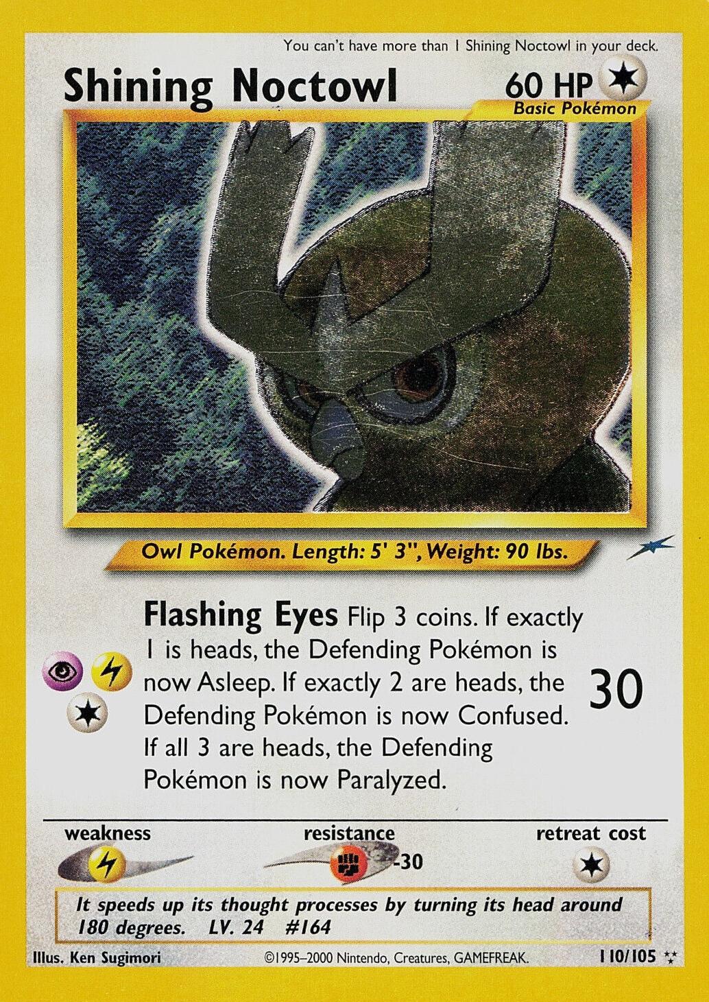 Shining Noctowl  - Unlimited Holofoil Neo Destiny - Secret Rare