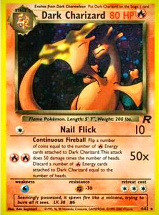 Dark Charizard (4) (4) 004  - Unlimited Holofoil Team Rocket - Holo Rare