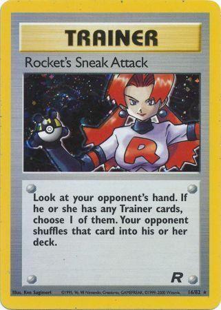 Rocket's Sneak Attack (16) (16) 016  - Unlimited Holofoil Team Rocket - Holo Rare