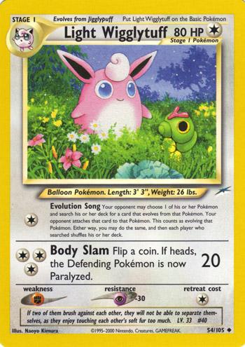 Light Wigglytuff 054  - Unlimited Neo Destiny - Uncommon