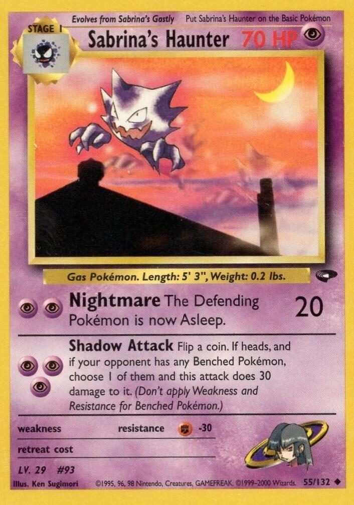 Sabrina's Haunter 055  - Unlimited Gym Challenge - Uncommon