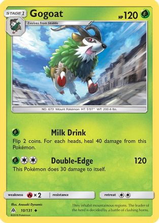 Gogoat  - Reverse Holofoil SM  Forbidden Light - Uncommon