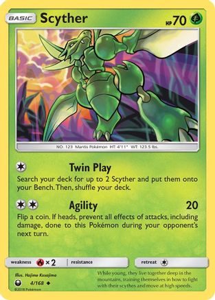 Scyther/168  SM  Celestial Storm - Uncommon