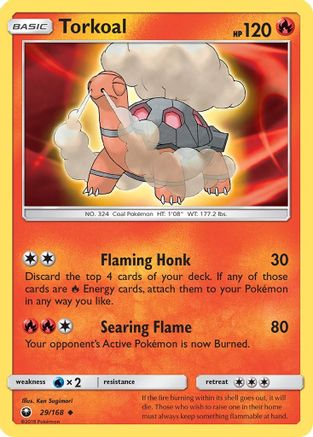 Torkoal  - Reverse Holofoil SM  Celestial Storm - Uncommon