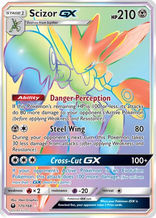 Scizor GX (Secret)  - Holofoil SM  Celestial Storm - Secret Rare
