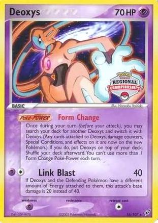 Deoxys - 16/107 (Regional Championships)/107  League & Championship Cards - Promo