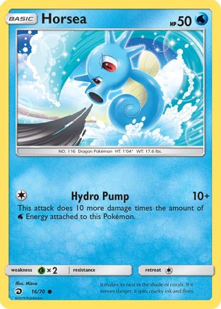 Horsea (16)  - Reverse Holofoil Dragon Majesty - Common