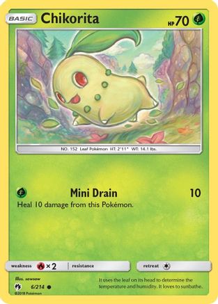 Chikorita (6) (6) 006  SM  Lost Thunder - Common