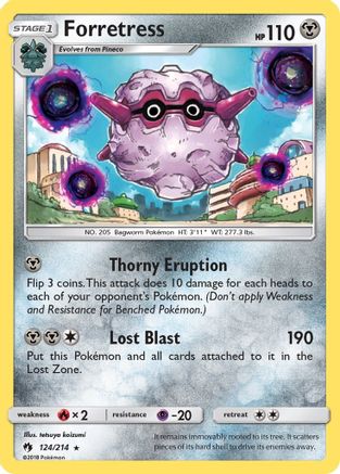 Forretress  SM  Lost Thunder - Rare