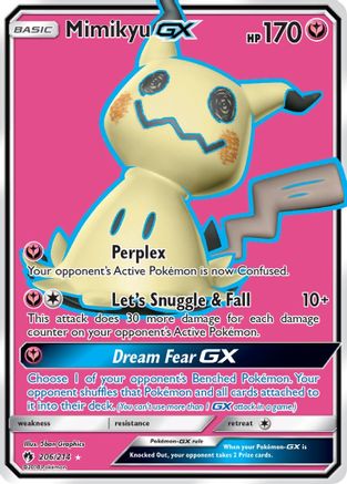 Mimikyu GX (Full Art)  - Holofoil SM  Lost Thunder - Ultra Rare