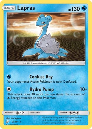 Lapras 031  SM  Team Up - Rare