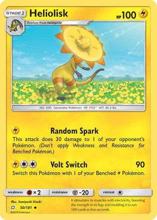 Heliolisk 050  - Reverse Holofoil SM  Team Up - Uncommon