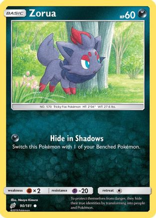 Zorua 090  SM  Team Up - Common