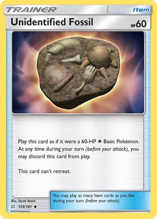 Unidentified Fossil  SM  Team Up - Uncommon