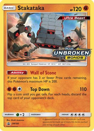 Stakataka - SM180 (Prerelease)  - Holofoil SM Promos - Promo