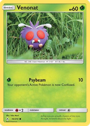 Venonat (10) (10) 010  SM  Unbroken Bonds - Common