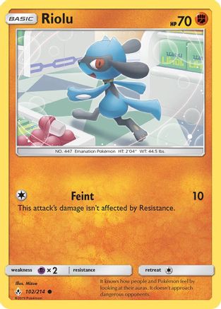 Riolu 102  SM  Unbroken Bonds - Common