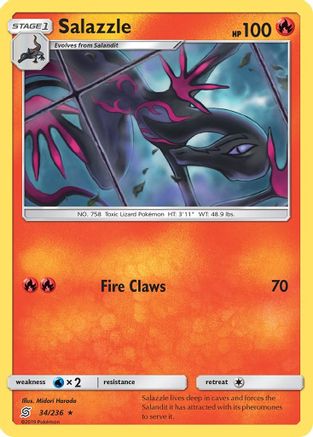 Salazzle (34)  SM  Unified Minds - Rare