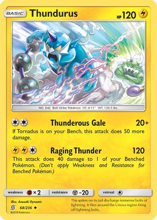 Thundurus 068  SM  Unified Minds - Uncommon
