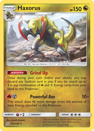 Haxorus  - Holofoil SM  Unified Minds - Holo Rare