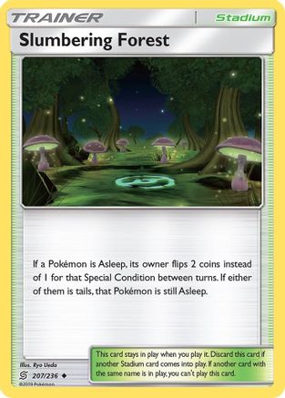 Slumbering Forest 207/236  - Reverse Holofoil SM  Unified Minds - Uncommon