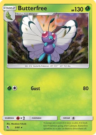 Butterfree 003  Hidden Fates - Rare