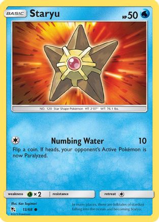 Staryu 013  Hidden Fates - Common