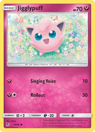 Jigglypuff 041  Hidden Fates - Common