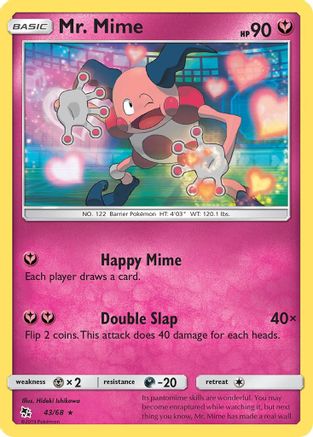 Mr. Mime 043  Hidden Fates - Rare