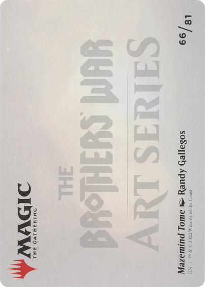 Mazemind Tome // Mazemind Tome (ABRO-066) - The Brothers' War Art Series (Borderless)