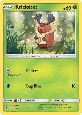 Kricketot 013  SM  Cosmic Eclipse - Common