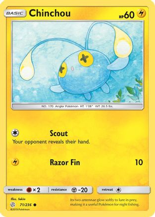Chinchou 071  SM  Cosmic Eclipse - Common