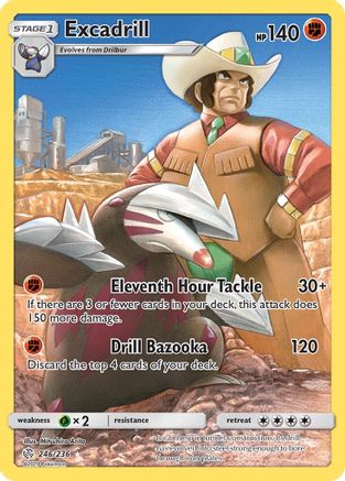 Excadrill (Secret) 246  - Holofoil SM  Cosmic Eclipse - Secret Rare