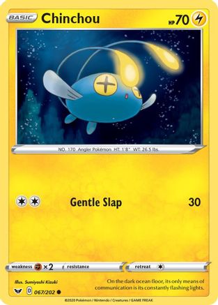 Chinchou (067) (067) 067  SWSH01 Sword & Shield Base Set - Common