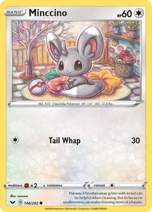 Minccino (146) (146) 146  SWSH01 Sword & Shield Base Set - Common