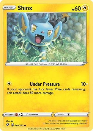 Shinx 060  - Reverse Holofoil SWSH02 Rebel Clash - Common