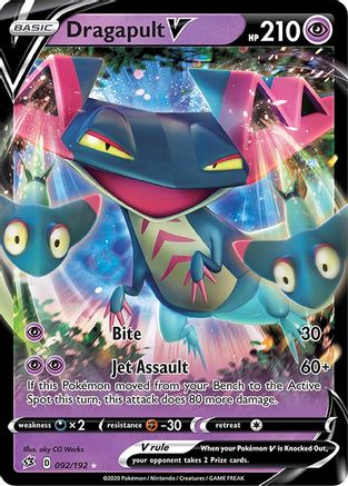 Dragapult V 092  - Holofoil SWSH02 Rebel Clash - Ultra Rare
